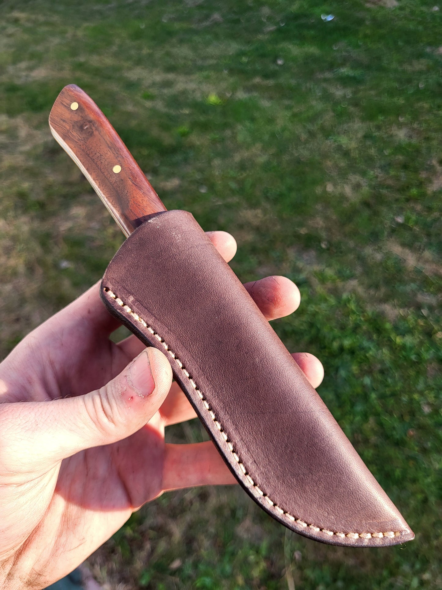 Bird and Trout in Figured Walnut